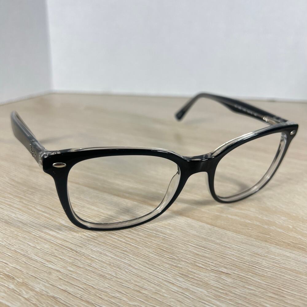 Ray-Ban RB5285 2034 Square Eyeglasses Frames Only Black Clear 53-19-145